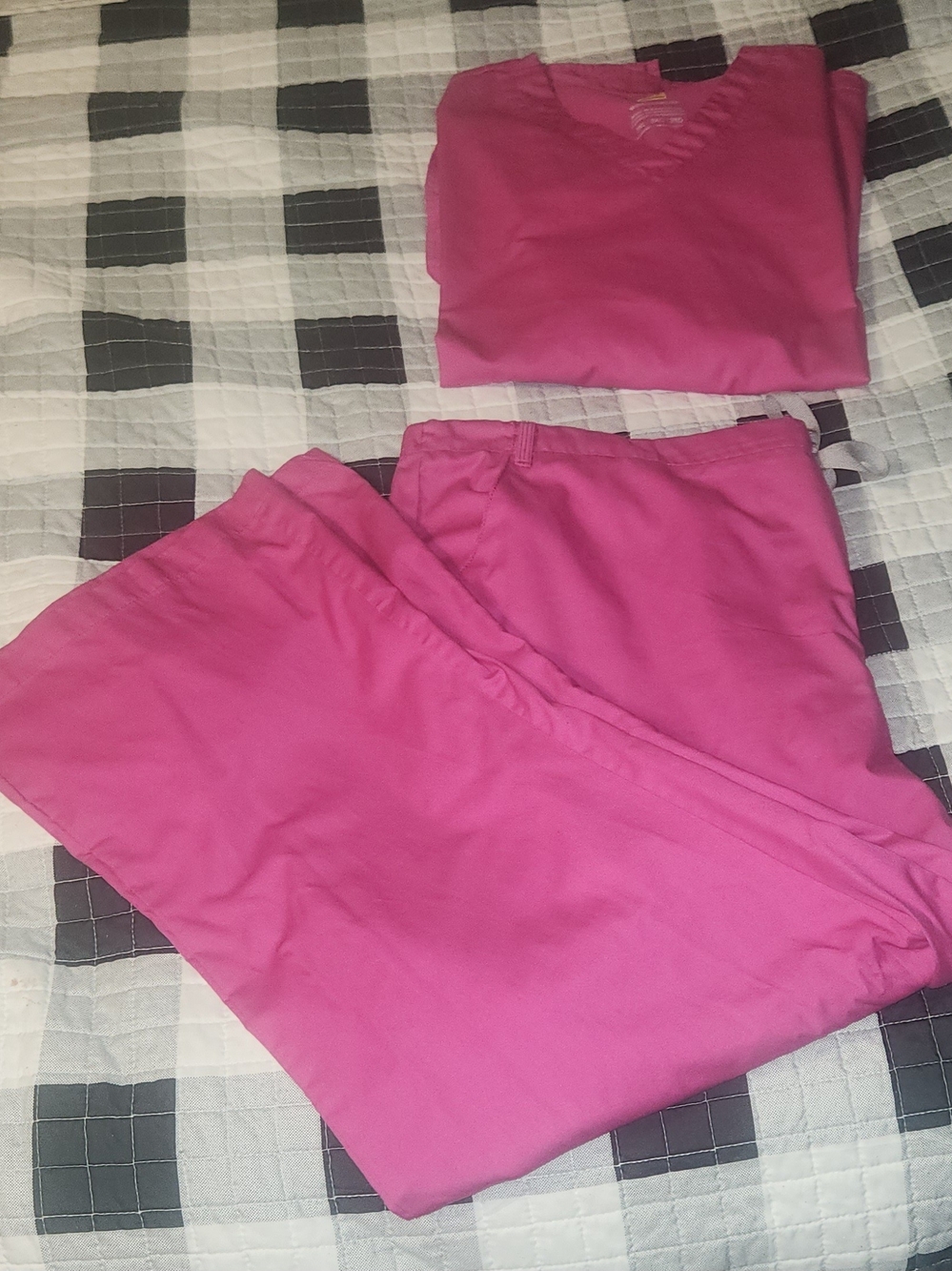 Wonderwink SCRUB set 3x Pink Scrubs Plus Size